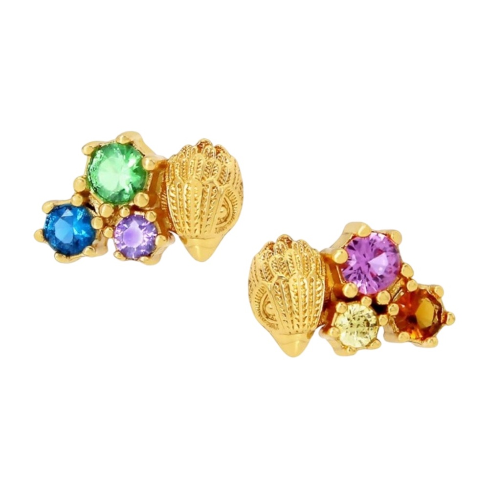 KURT GEIGER • Multicolor Cluster Eagle Stud Earrings